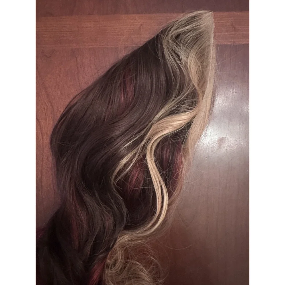 CSC - Crimson Candy Petite - Chelsey Smith Crowns Halloween Wig Brunette Red